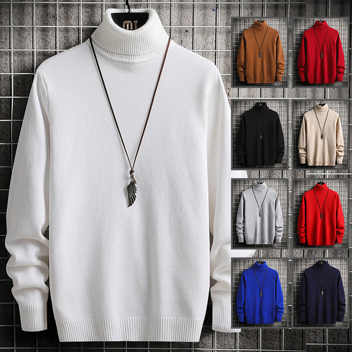 Herren Rollkragenpullover aus weicher Baumwolle Aliams