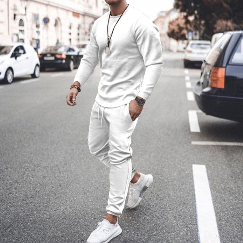 Herren Sportlicher Lounge-Anzug mit lässigem Schnitt und flexibler Bund Aliams