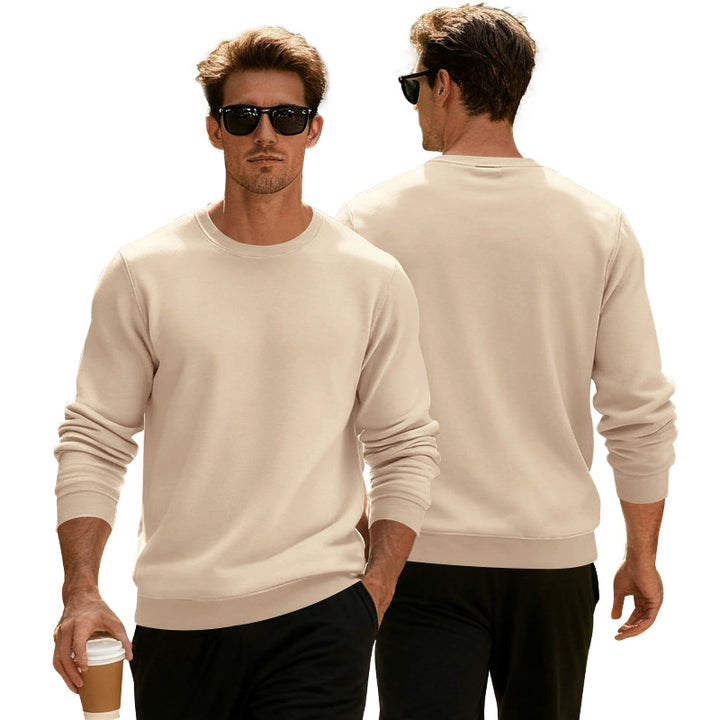 Herren Sportlicher Rundhalspullover Aliams