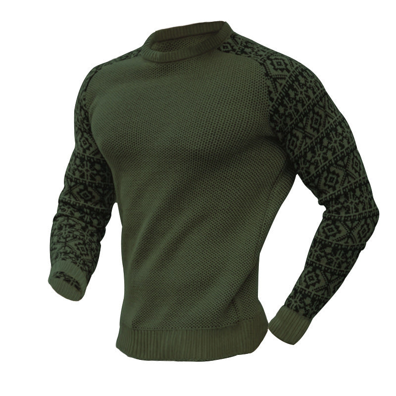 Herren Strickpullover mit grafischem Muster Aliams