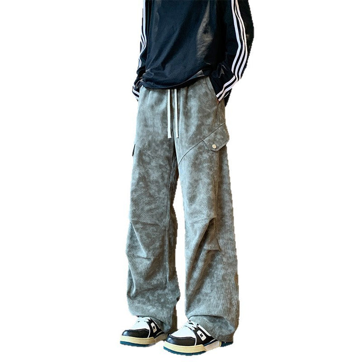 Unisex Weit geschnittene Utility-Hose mit praktischen Taschen Aliams