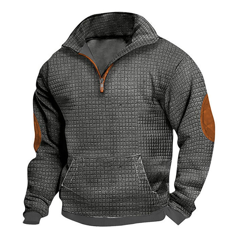 Herren sportlicher Kapuzenpullover mit strukturiertem Design und praktischen Taschen Aliams