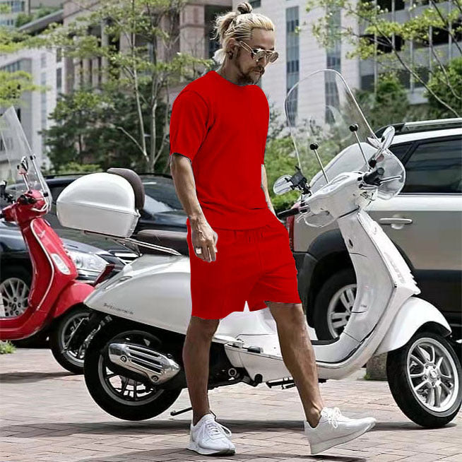 Herren stylisches Freizeit-Set aus atmungsaktivem Material und sportlichem Design Aliams