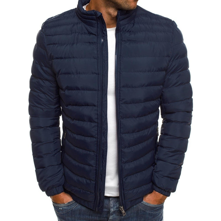 Herren Leichte Steppjacke mit hohem Kragen und elastischen Bündchen Aliams