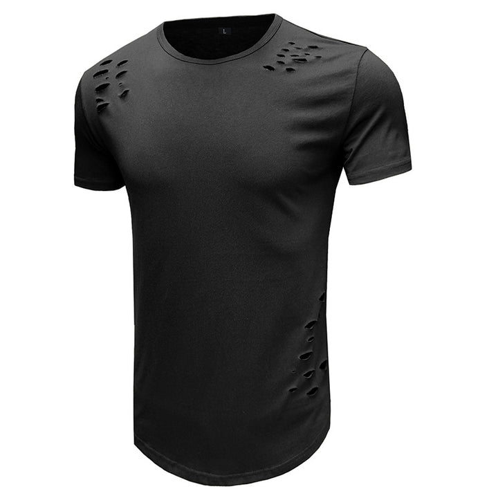 Herren Trendiges T-Shirt mit einzigartigen Cut-Outs Aliams
