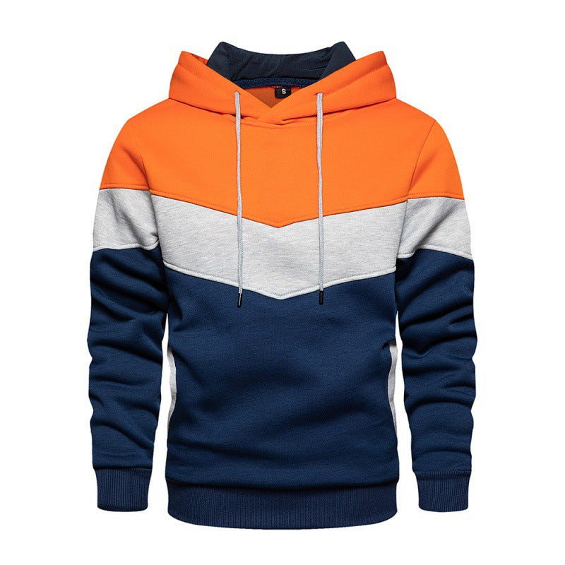 Herren Sportlicher Kapuzenpullover mit modernem Farbblockdesign und atmungsaktiven Eigenschaften Aliams