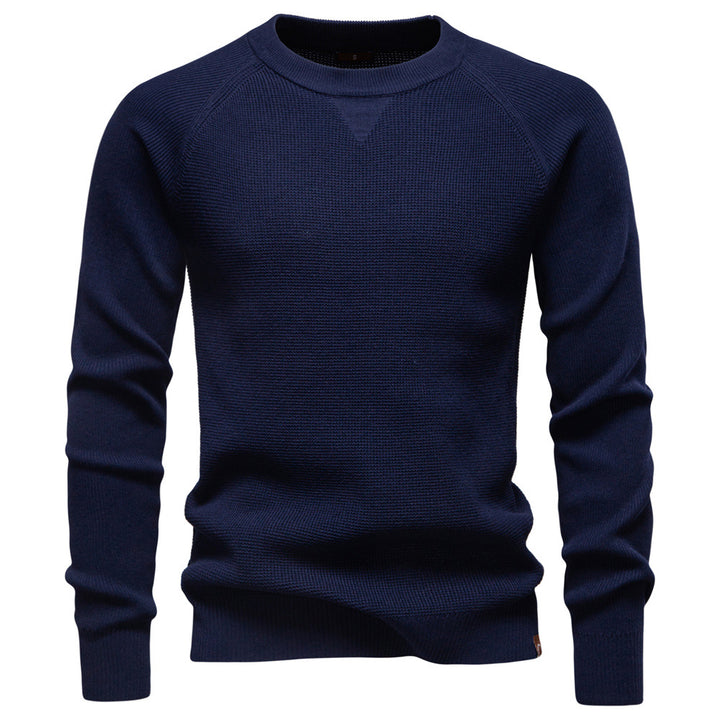 Herren Strickpullover mit innovativem Strukturmuster und Rundhalsausschnitt Aliams