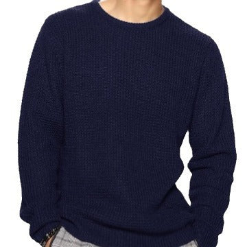 Herren Strukturierter Pullover mit Rundhalsausschnitt Aliams