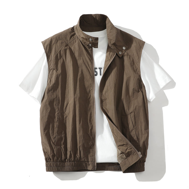 Herren trendige ärmellose Jacke mit modernem Design Aliams