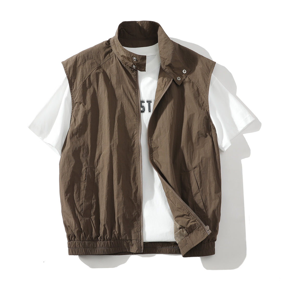 Herren trendige ärmellose Jacke mit modernem Design Aliams