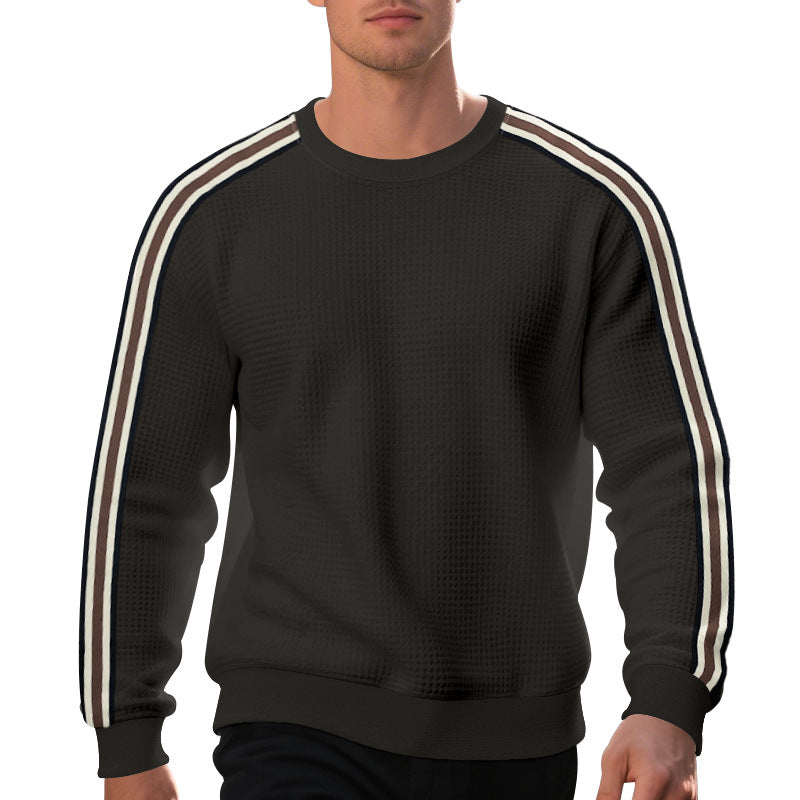 Herren Sportlicher Sweatshirt mit strukturiertem Design und seitlichen Streifen Aliams