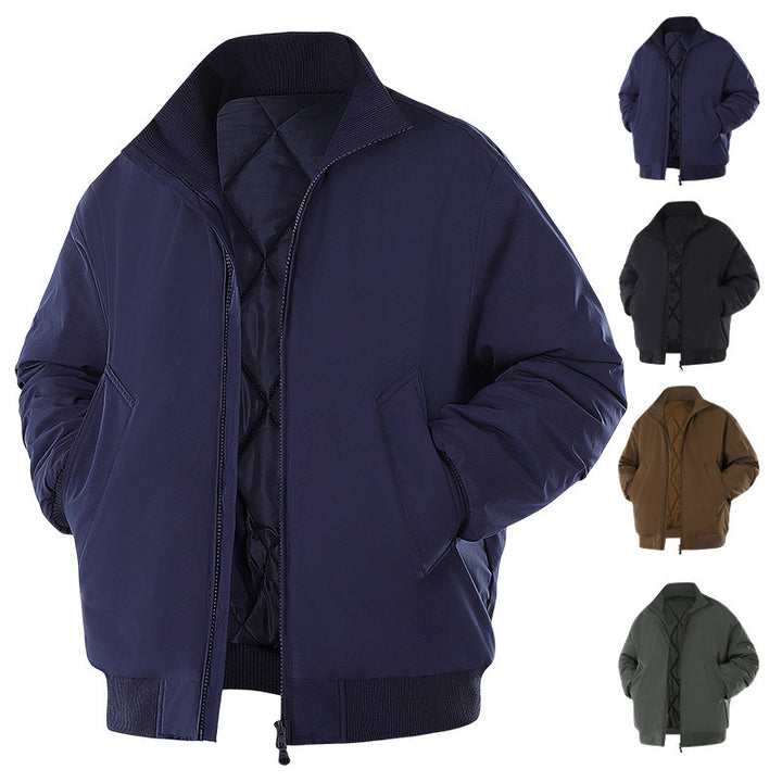 Herren Winterjacke mit warmem Innenfutter und praktischen Taschen Aliams