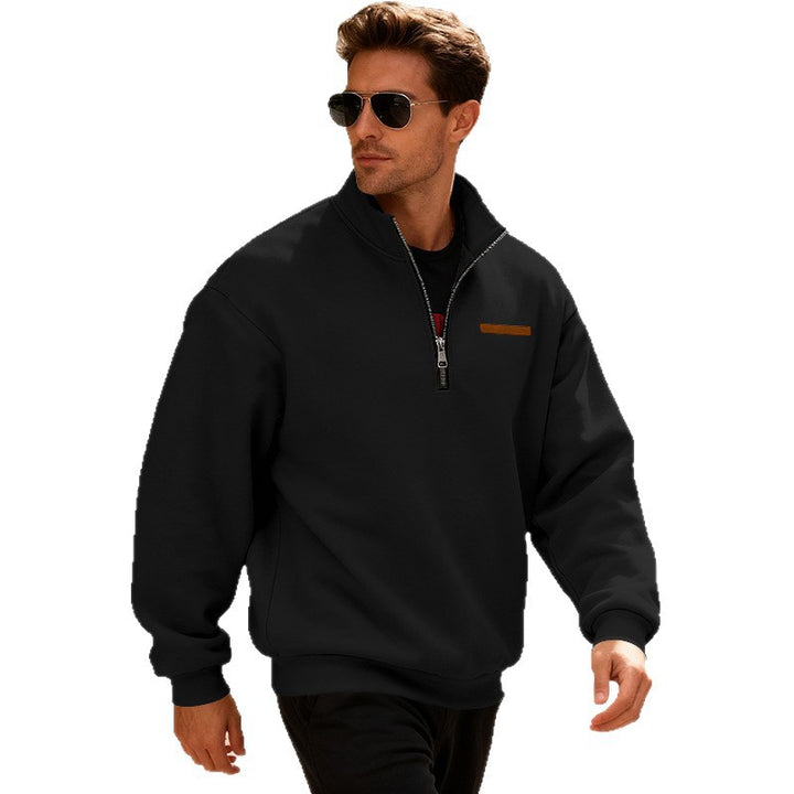 Herren Sportlicher Pullover mit halbhochgeschlossenem Reißverschluss Aliams