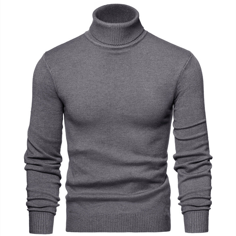 Herren Zeitloser Rollkragenpullover aus weicher Wolle Aliams