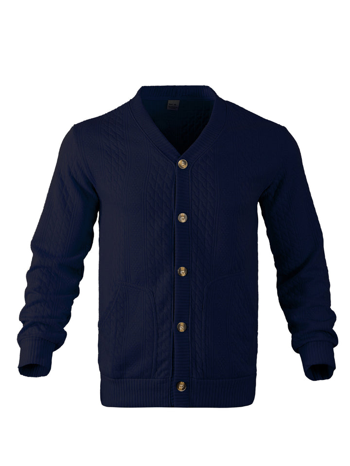 Herren Strickjacke mit modernen Details und praktischen Taschen Aliams