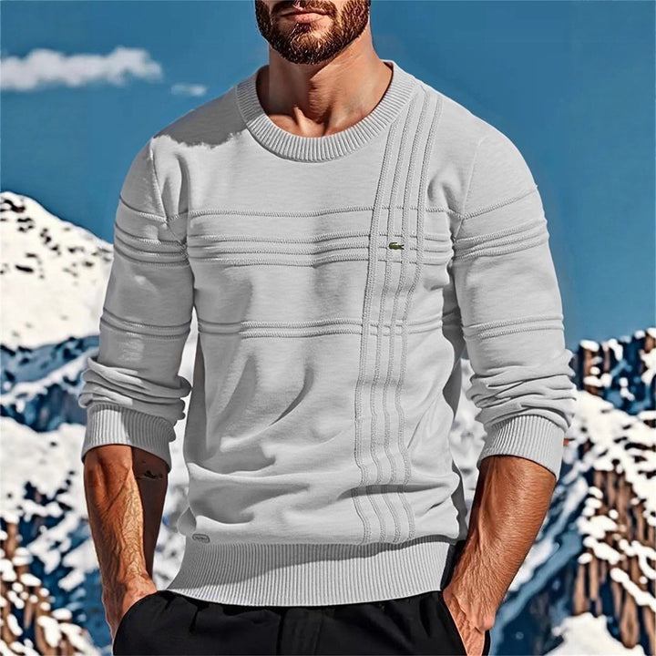 Herren stylischer Strickpullover mit einzigartigen Texturdetails Aliams