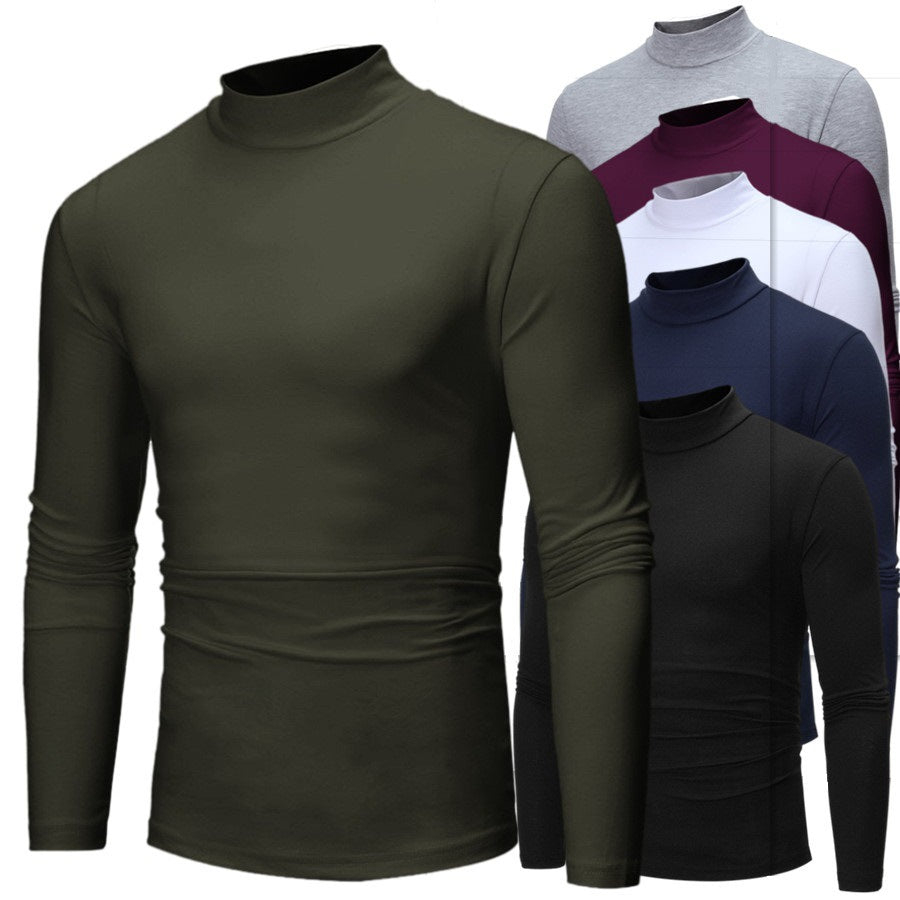 Herren turtleneck Langarmshirt Aliams