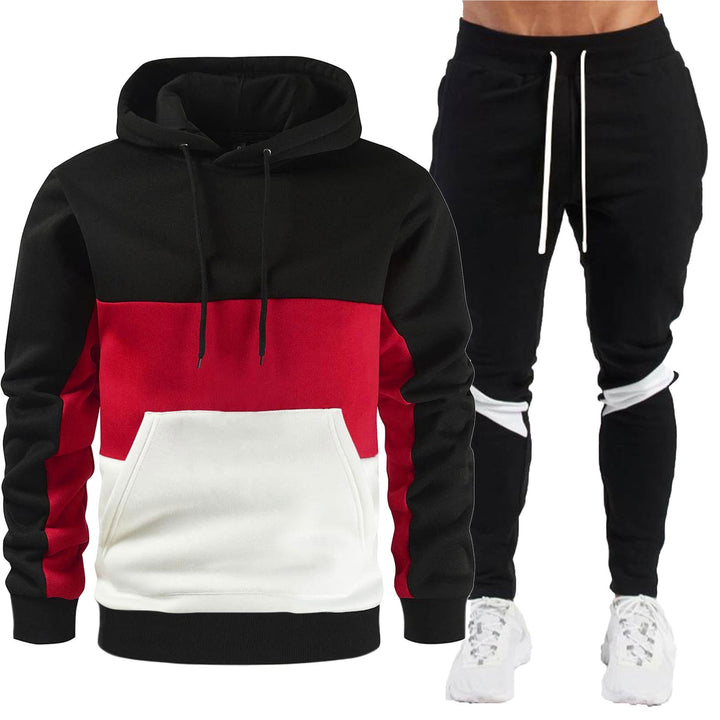 Herren sportlicher Hoodie und Jogginghose-Set Aliams
