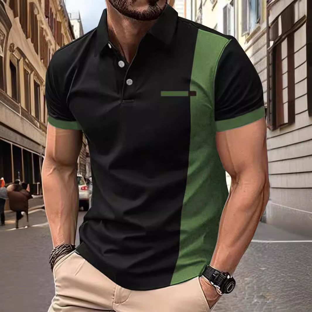 Herren Sportliches Kurzarm-Poloshirt Aliams