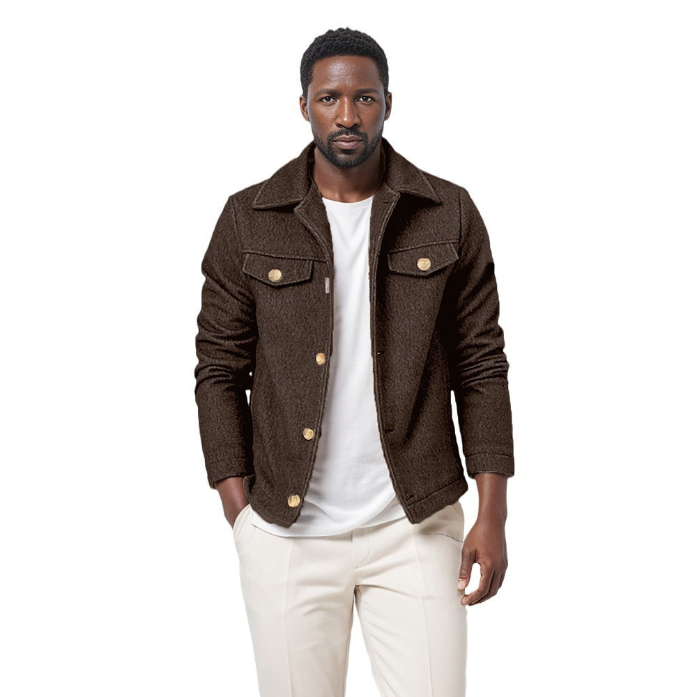 Herren Übergangsjacke im modernen Denim-Stil Aliams