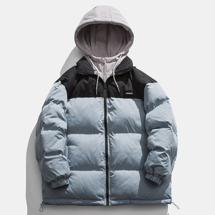 Herren Winterjacke mit abnehmbarer Kapuze und wärmeisolierender Fütterung Aliams