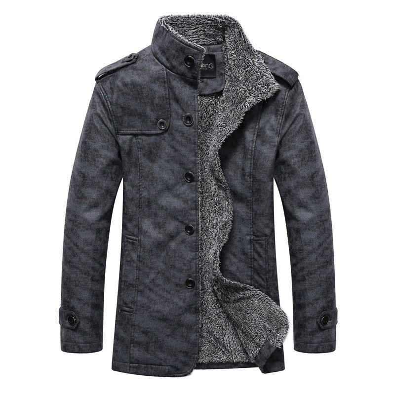 Herren modische Winterjacke mit kuscheligem Innenfutter Aliams