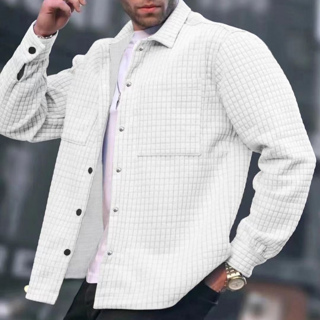 Herren strukturierte Overshirt Jacke Aliams