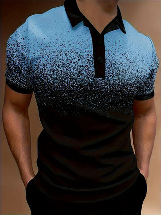 Herren-Gradient-Druck-Performance-Polohemd Aliams