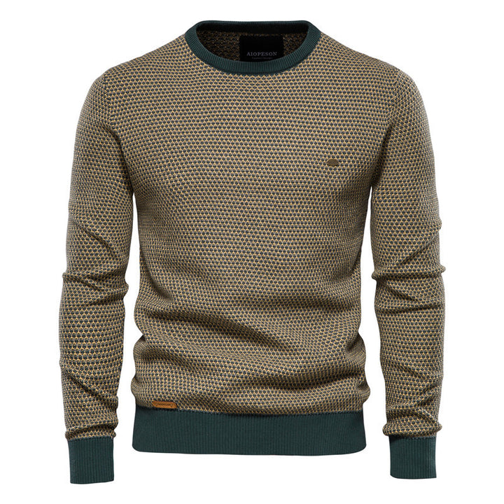 Herren Strickpullover im modernen Wabenmuster mit angenehmem Tragegefühl Aliams