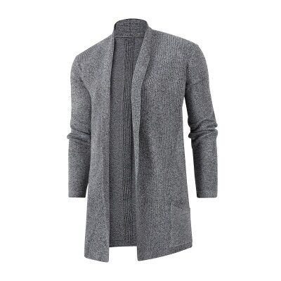 Herren Strickjacke mit offenem Schnitt und praktischen Taschen Aliams