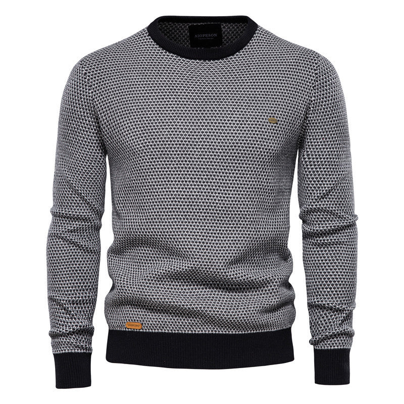 Herren Strickpullover im modernen Wabenmuster mit angenehmem Tragegefühl Aliams