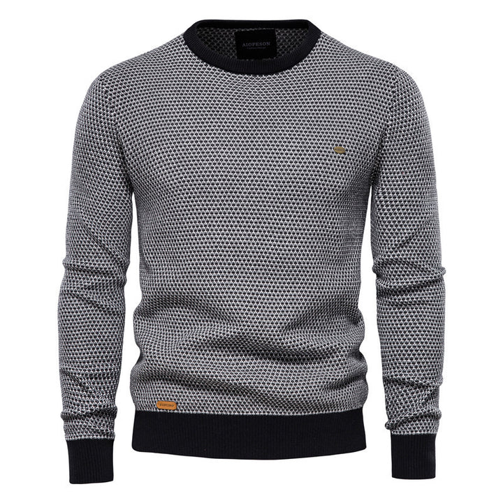 Herren Strickpullover im modernen Wabenmuster mit angenehmem Tragegefühl Aliams