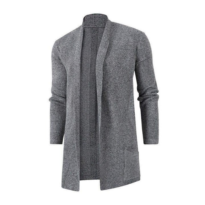 Herren Strickjacke mit offenem Schnitt und praktischen Taschen Aliams