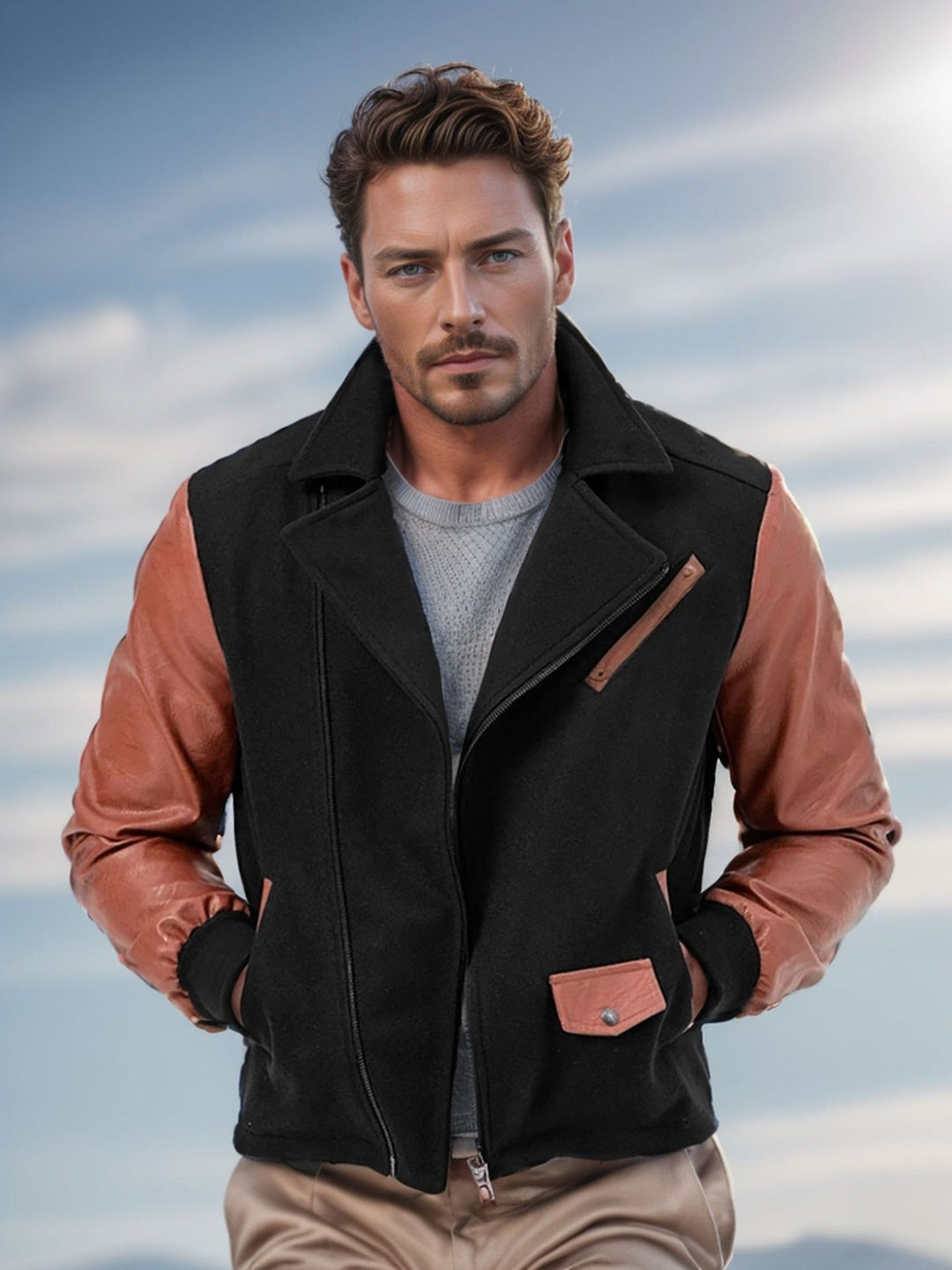Herren stylische Winterjacke Aliams