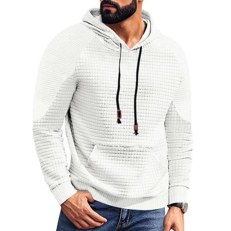 Herren strukturierter Kapuzenpullover mit modernem Design und praktischen Taschen Aliams