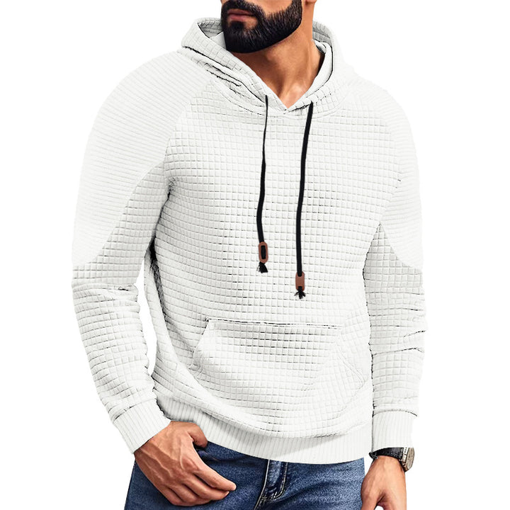 Herren strukturierter Kapuzenpullover mit modernem Design und praktischen Taschen Aliams