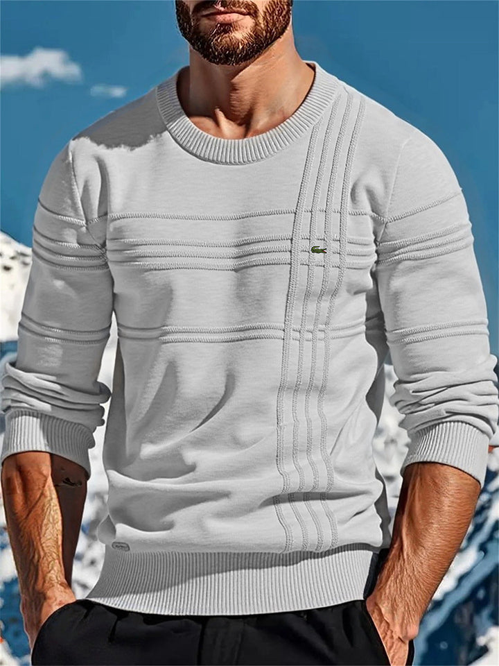 Herren stylischer Strickpullover mit einzigartigen Texturdetails Aliams