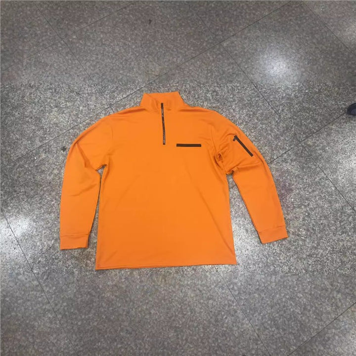 Herren sportlicher Pullover mit Halb-Reißverschluss und praktischen Taschen Aliams