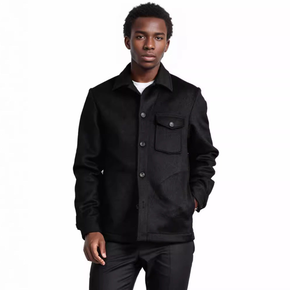 Herren Wolljacke mit praktischer Brusttasche und modischem Schnitt Aliams