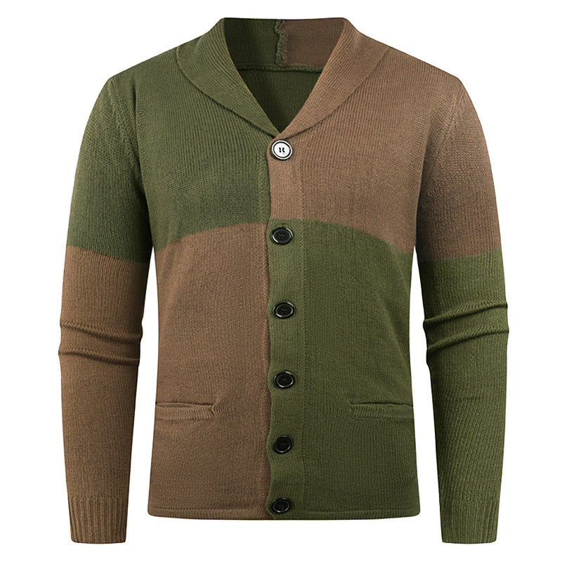 Herren Strickjacke mit modernem Zopfmuster und praktischen Taschen Aliams
