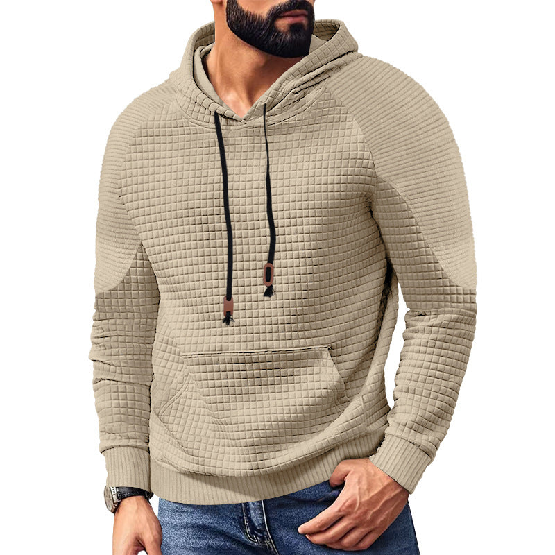 Herren strukturierter Kapuzenpullover mit modernem Design und praktischen Taschen Aliams