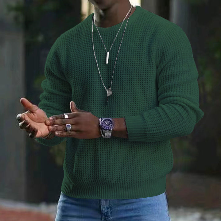 Herren strukturierter Strickpullover Aliams