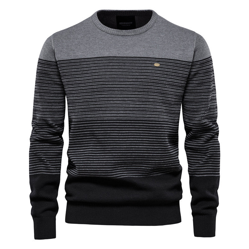 Herren Strickpullover mit komfortabler Struktur und eleganten Farbblöcken Aliams