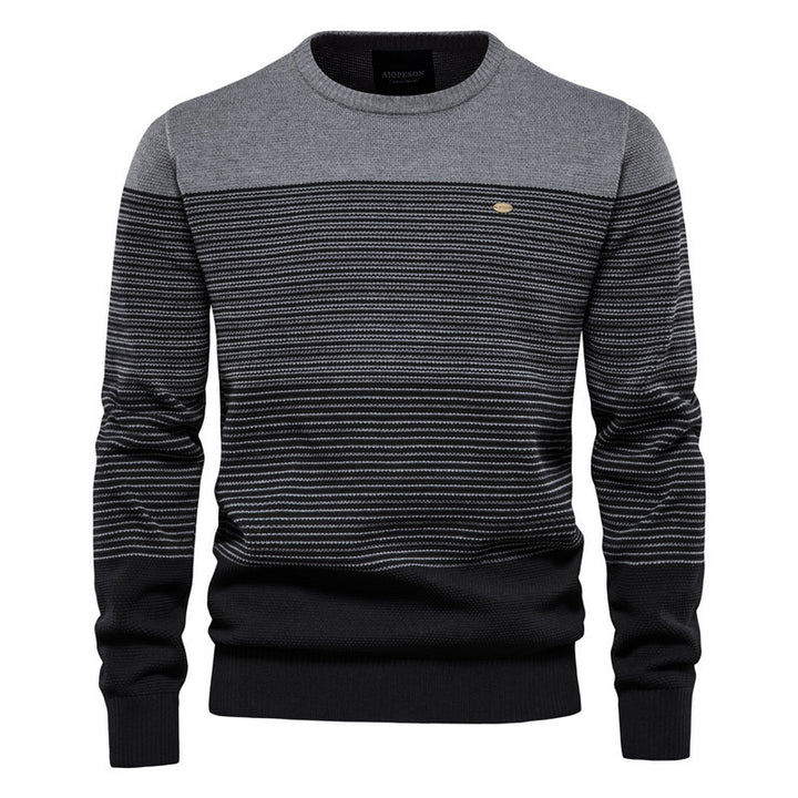 Herren Strickpullover mit komfortabler Struktur und eleganten Farbblöcken Aliams