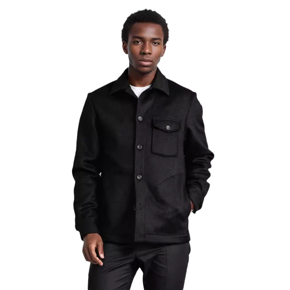 Herren Wolljacke mit praktischen Taschen Aliams