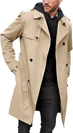 Herren Trenchcoat mit klassischem Stil Aliams