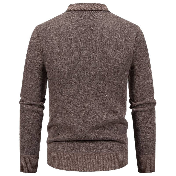 Herren Strickjacke mit modischem Karomuster und praktischen Knöpfen Aliams