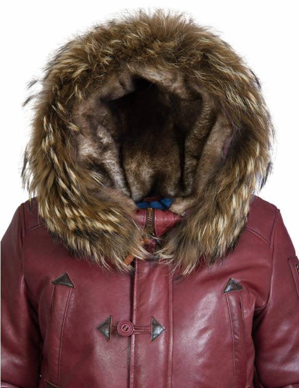 Herren Winterparka mit luxuriösem Kunstpelzkragen und wärmendem Futter Aliams