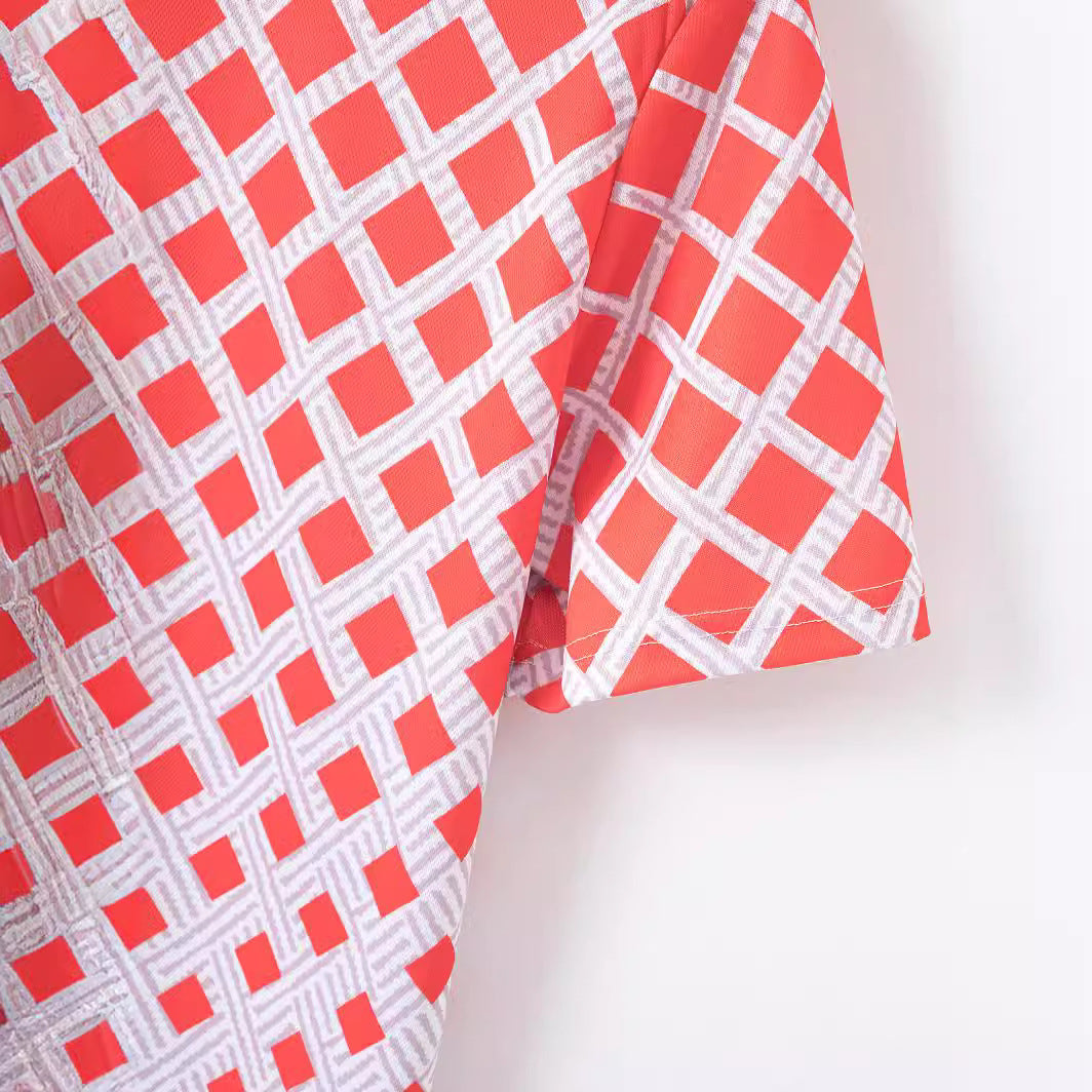 Herren sportliches Kurzarm-Hemd und Shorts-Set mit modernem Reißverschluss Aliams