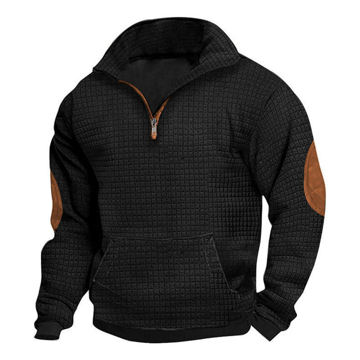 Herren sportlicher Kapuzenpullover mit strukturiertem Design und praktischen Taschen Aliams